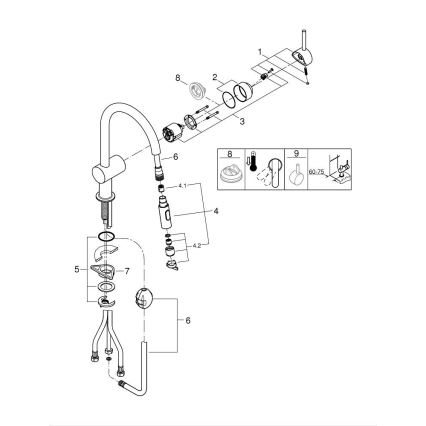 GROHE 32321002 - Kuhinjska pipa A sijajni krom