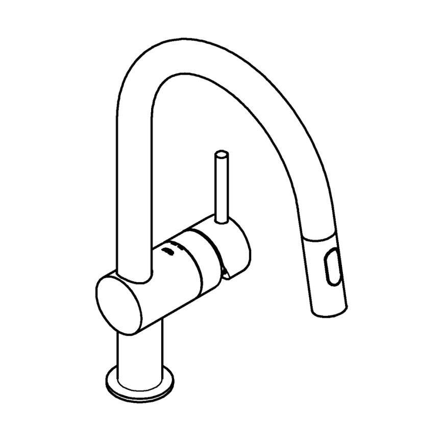 GROHE 32321DL2 - Pipa za pomivalno korito A, medena