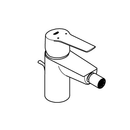 GROHE 325602432 - Pipa za bide START, velikost S, črna