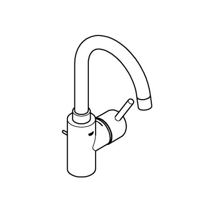 GROHE 32629002 - Pipa za umivalnik CONCETTO, velikost L, sijajni krom