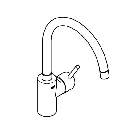 GROHE 32661003 - Kuhinjska pipa CONCETTO, sijajni krom