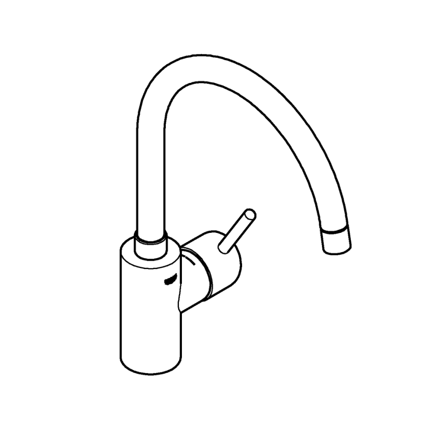 GROHE 32661003 - Kuhinjska pipa CONCETTO, sijajni krom