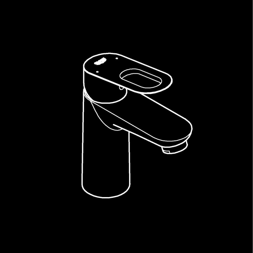 GROHE 32854000 - Mešalnik za umivalnik BAULOOP, sijajni krom