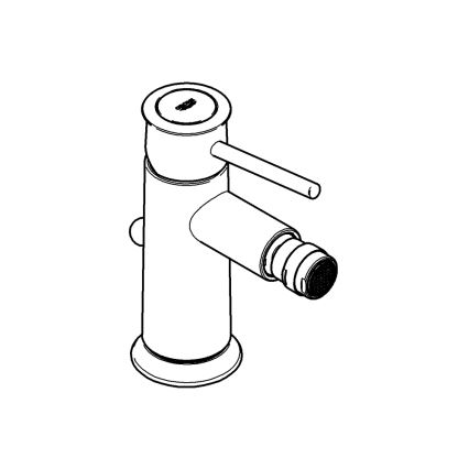 GROHE 32864000 - Pipa za bide BAUCLASSIC, sijajni krom