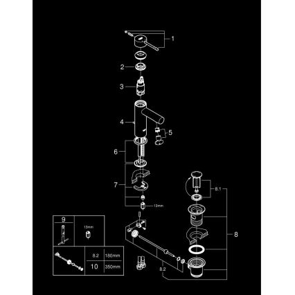 GROHE 32898001 - Umivalniška armatura ESSENCE DN 15, sijajni krom