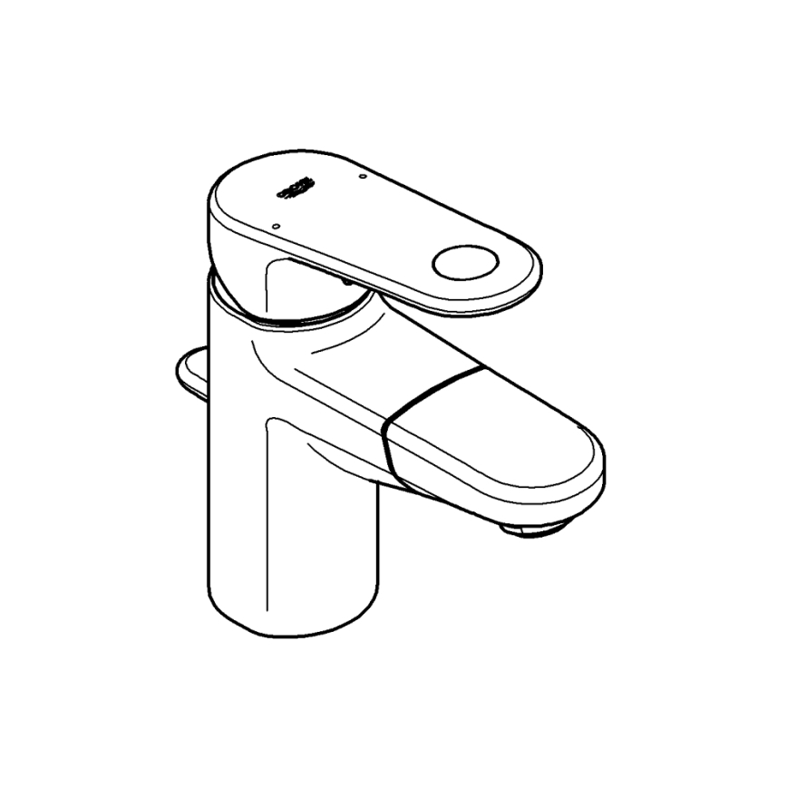 GROHE 33155002 - Umivalni mešalnik EUROPLUS DN 15, sijajni krom