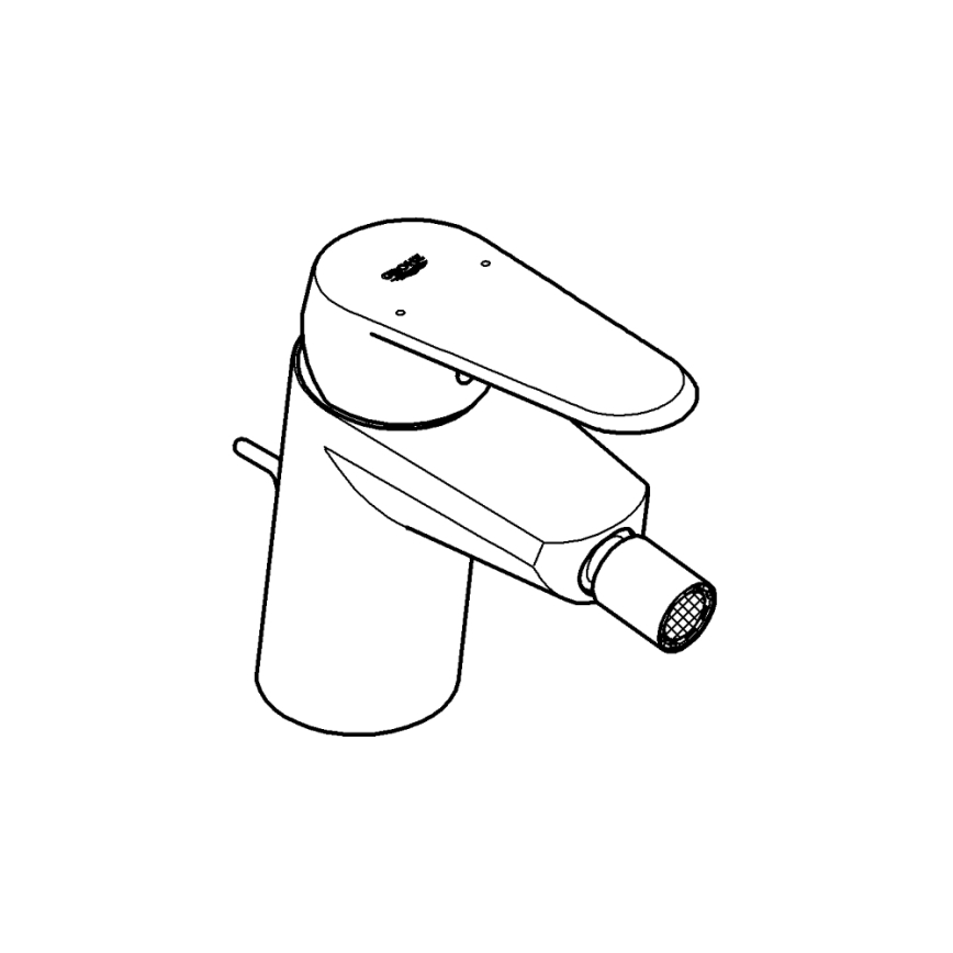 GROHE 33244002 - Pipa za bide EURODISC COSMOPOLITAN DN 15, sijajni krom