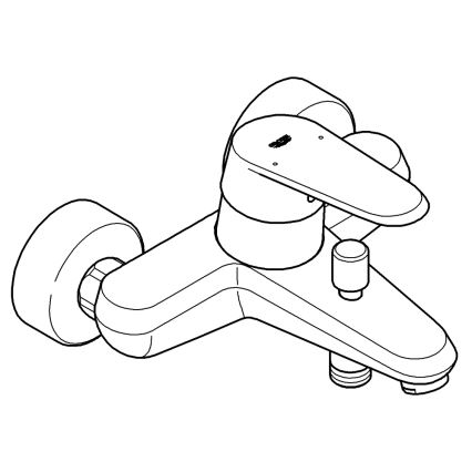 GROHE 33390002 - Kopalniška armatura EURODISC COSMOPOLITAN DN 15, sijajni krom