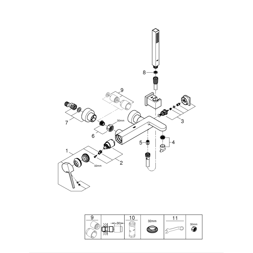 GROHE 33547003 - Kadna armatura PLUS sijajni krom