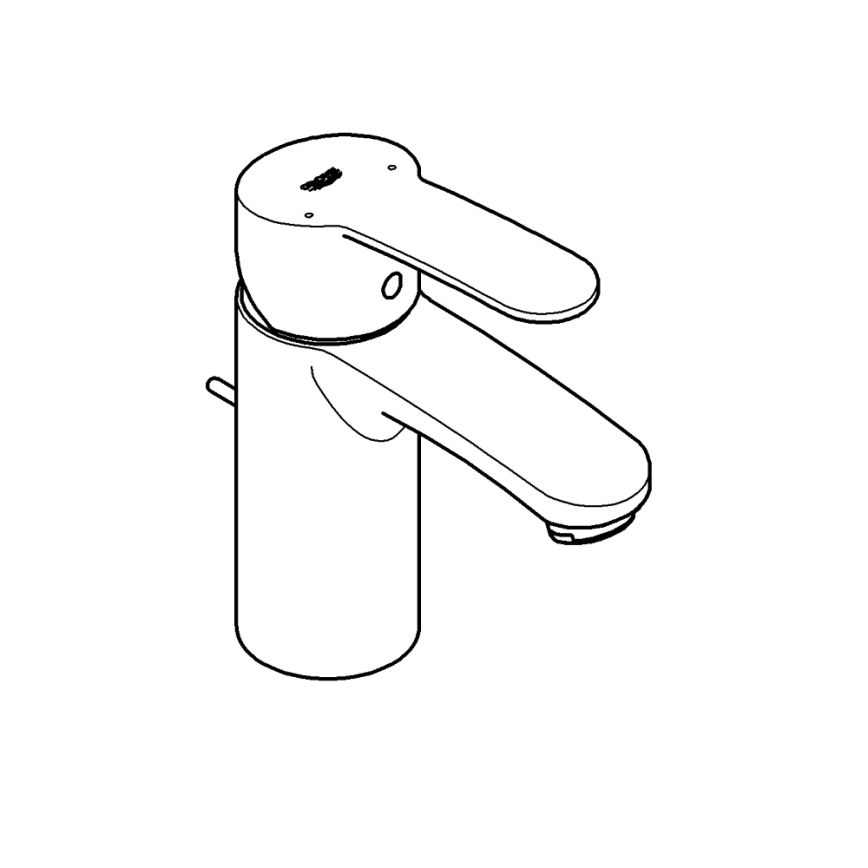 GROHE 3355220E - Umivalniška baterija EUROSTYLE COSMOPOLITAN, velikost S, kromirana