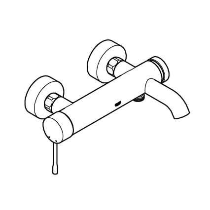 GROHE 33624GN1 - Kopalniška baterija ESSENCE 193 mm, brušeno zlato