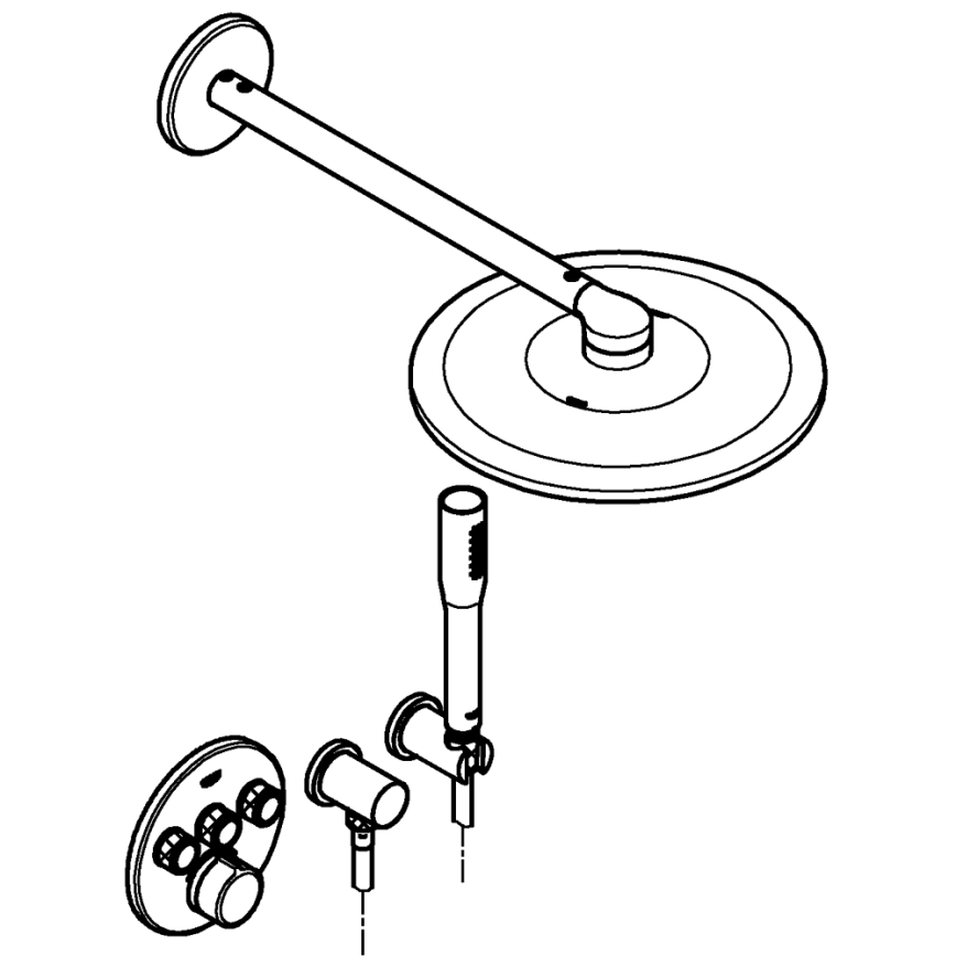 GROHE 34709000 - Komplet za tuš SMARTCONTROL Perfect krom visokega sijaja