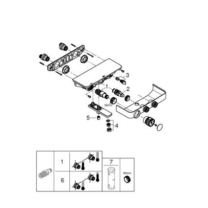 GROHE 34718000 - Termostatska kadna armatura GROHTHERM SMARTCONTROL 12” krom