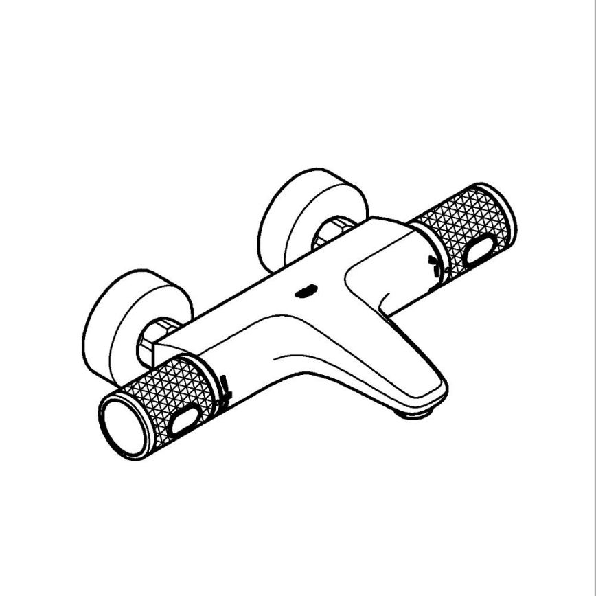 GROHE 34788000 - Termostatska kadna baterija PRECISION FEEL DN 15 sijajni krom