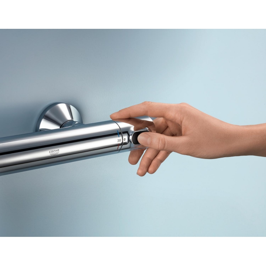 GROHE 34800001 - Tuš komplet s termostatsko baterijo PRECISION FLOW 600 mm, sijajni krom