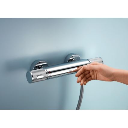 GROHE 34853001 - Tuš komplet s termostatsko baterijo PRECISION FEEL+ 90 cm sijajni krom