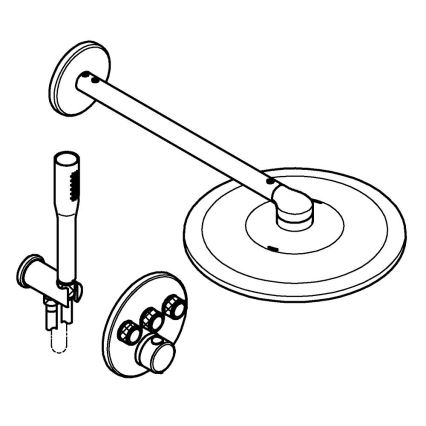 GROHE 34874000 - Tuš sistem PRECISION SMARTCONTROL 310 mm, sijajni krom