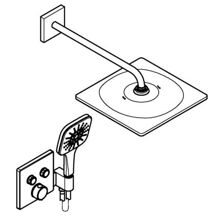 GROHE 34876000 - Tušni sistem PRECISION SMARTCONTROL 310 × 310 mm krom