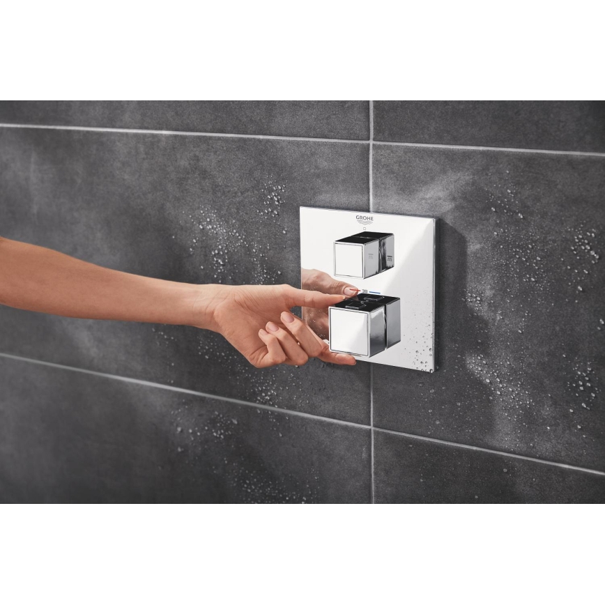 GROHE 34879000 - Podometni tuš sistem PRECISION CUBE 310 × 310 mm kromiran