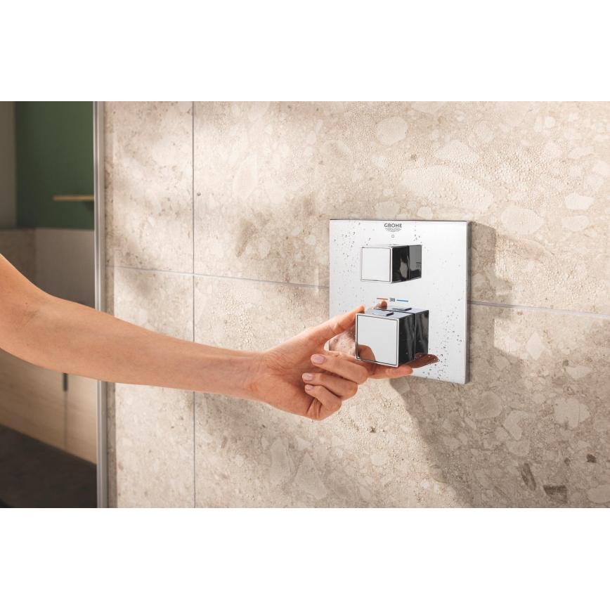 GROHE 34879000 - Podometni tuš sistem PRECISION CUBE 310 × 310 mm kromiran