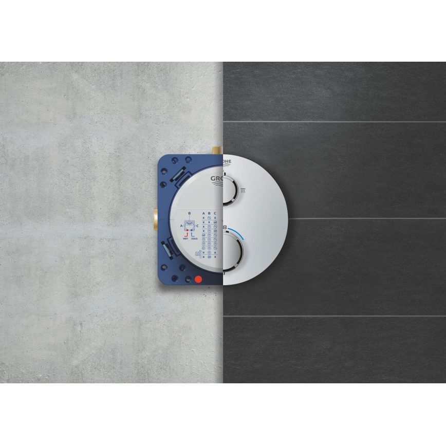 GROHE 34880000 - Tuš komplet z vgradno mešalno baterijo GROHTHERM SMARTCONTROL, sijajni krom