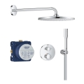 GROHE 34880000 - Tuš komplet z vgradno mešalno baterijo GROHTHERM SMARTCONTROL, sijajni krom