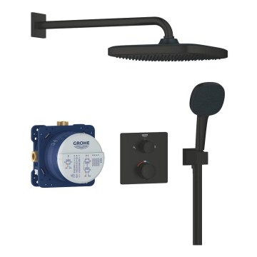 GROHE 348822430 - Komplet prhe PRECISION 250 × 250 mm črna