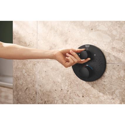 GROHE 348832430 - Tuš set VITALIO START 250 mm v črni barvi