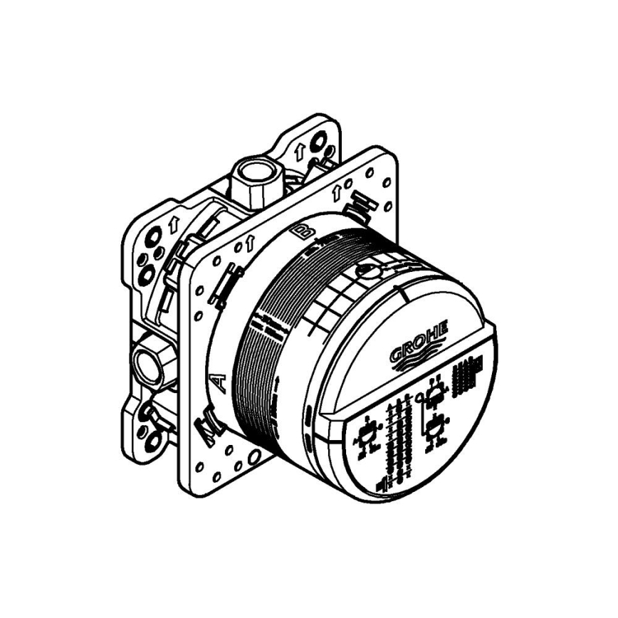 GROHE 35600000 - Univerzalno vgradno telo RAPIDO SMARTBOX DN 15 krom