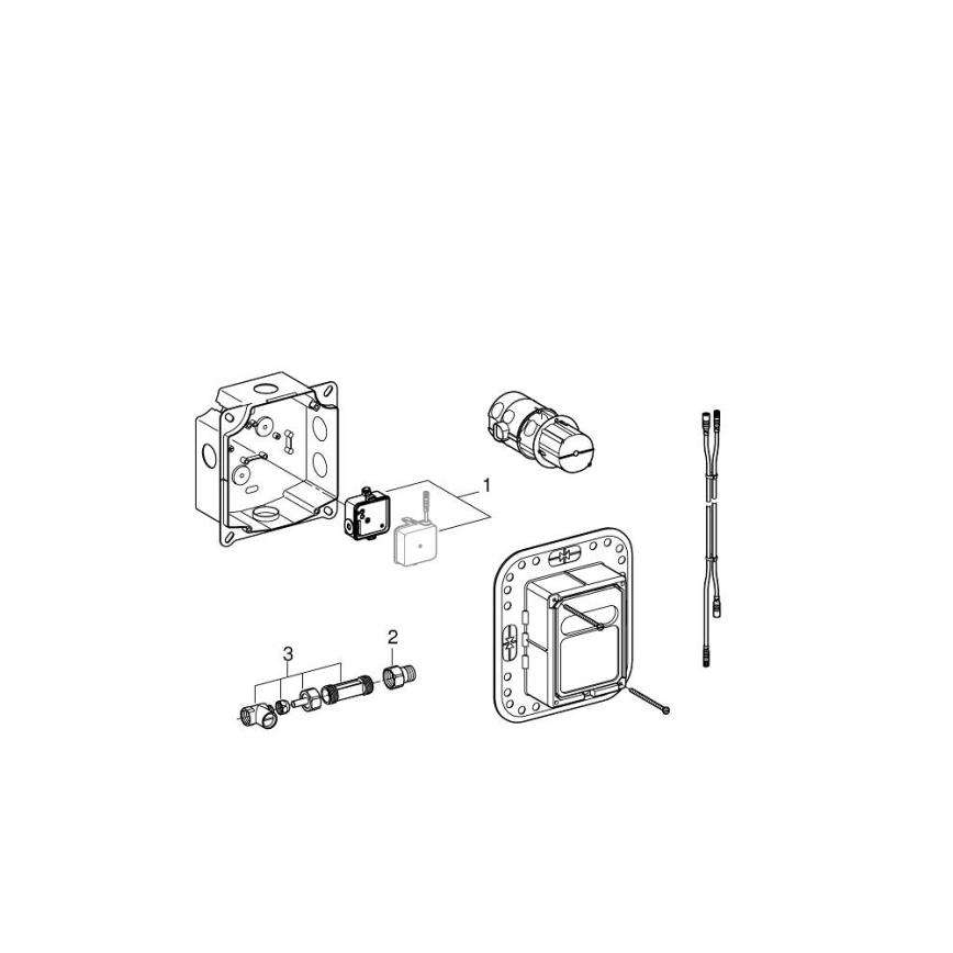 GROHE 36264001 - Podometni vgradni komplet ESSENSE E, sijajni krom
