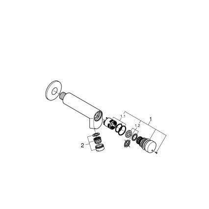 GROHE 36266000 - Samozapiralni stenski ventil EUROECO COSMOPOLITAN T DN 15 krom