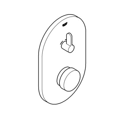 GROHE 36321000 - Samozapiralna tuš baterija EUROSMART COSMOPOLITAN T krom