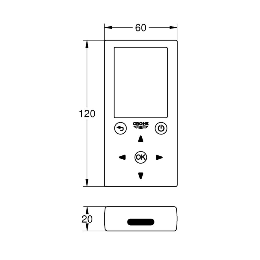 GROHE 36407001 - Daljinski upravljalnik