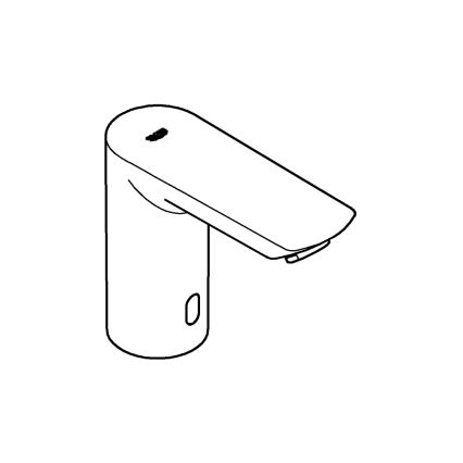 GROHE 36452000 - Infrardečna elektronska umivalniška baterija BAU COSMOPOLITAN E krom