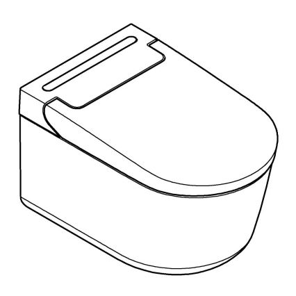 GROHE 36507SH0 - Pralna WC školjka SENSIA 600 × 387 × 403 mm keramika/bela
