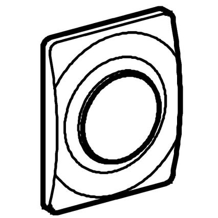 GROHE 37018SH0 - Nadzorna tipka SURF 116 × 144 mm bela