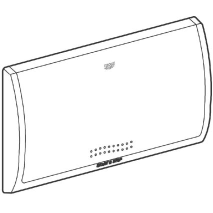 GROHE 37053SH0 - Tipka za splakovanje CLASSIC, 330 × 190 mm, bela