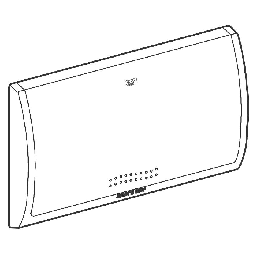 GROHE 37053SH0 - Tipka za splakovanje CLASSIC, 330 × 190 mm, bela