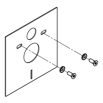 GROHE 37131000 - Komplet za mehko zapiranje WC-ja, bel