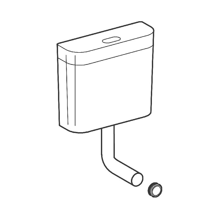 GROHE 37791SH0 - Splakovalna cisterna PS, bela