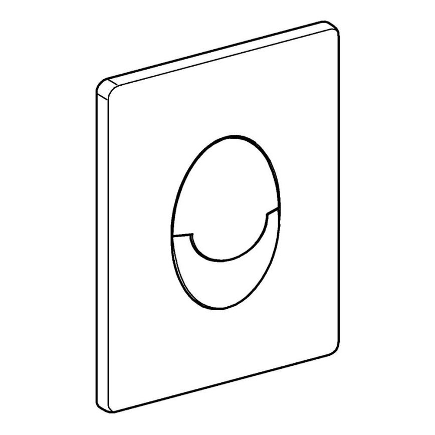 GROHE 38505P00 - Upravljalna tipka SKATE AIR 156 × 197 mm matni krom
