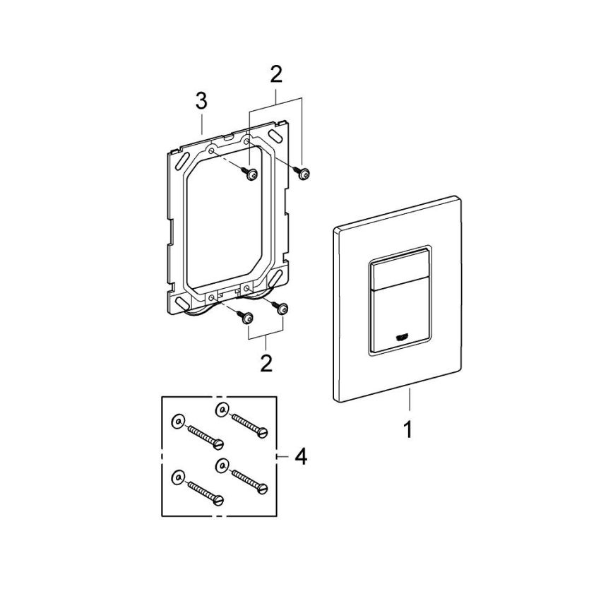 GROHE 38732DL0 - Tipka za splakovanje SKATE COSMOPOLITAN 156 × 197 mm bakrena