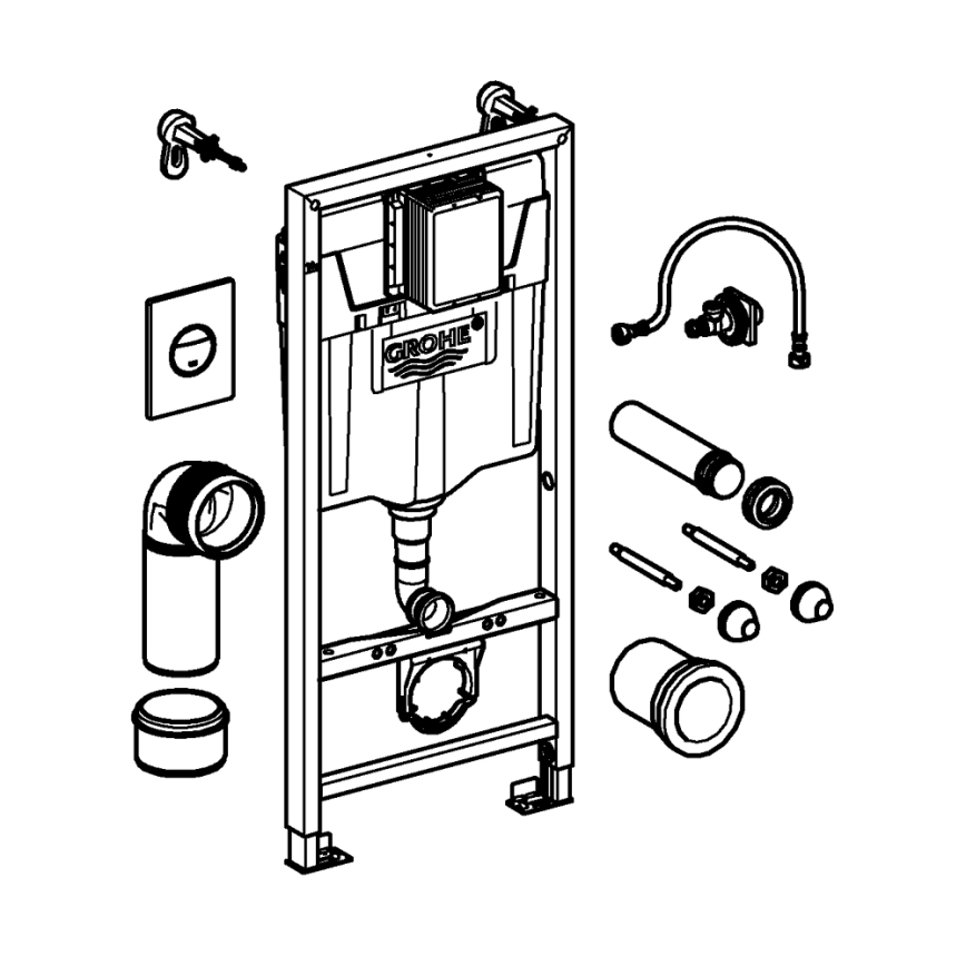 GROHE 38860000 - Komplet 3 v 1 RAPID SL 1,13 m