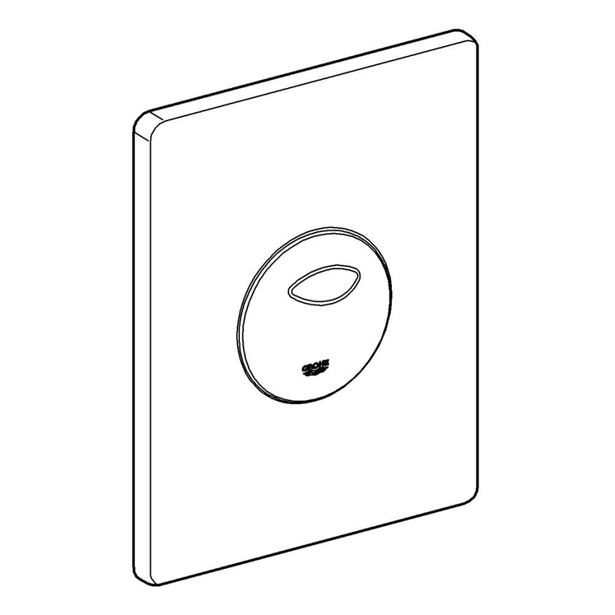 GROHE 38862SH0 - Krmilni gumb SKATE 156 × 197 mm, bela