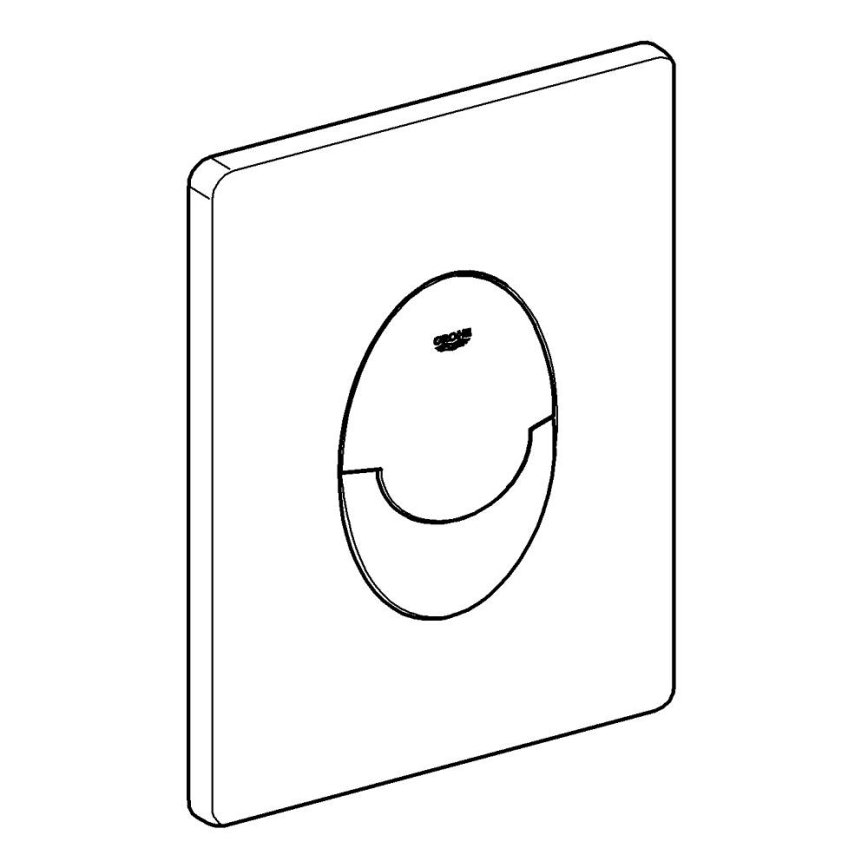 GROHE 38964KF0 - Tipka za splakovanje START 156 × 197 mm phantom črna