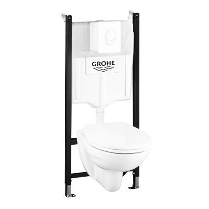GROHE 39116000 - Komplet 4 v 1 SOLIDO COMPACT 1,13 m duro-bela