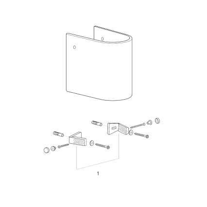 GROHE 39201000 - Polovični steber EURO CERAMIC 210 × 300 × 322 mm keramika/bela