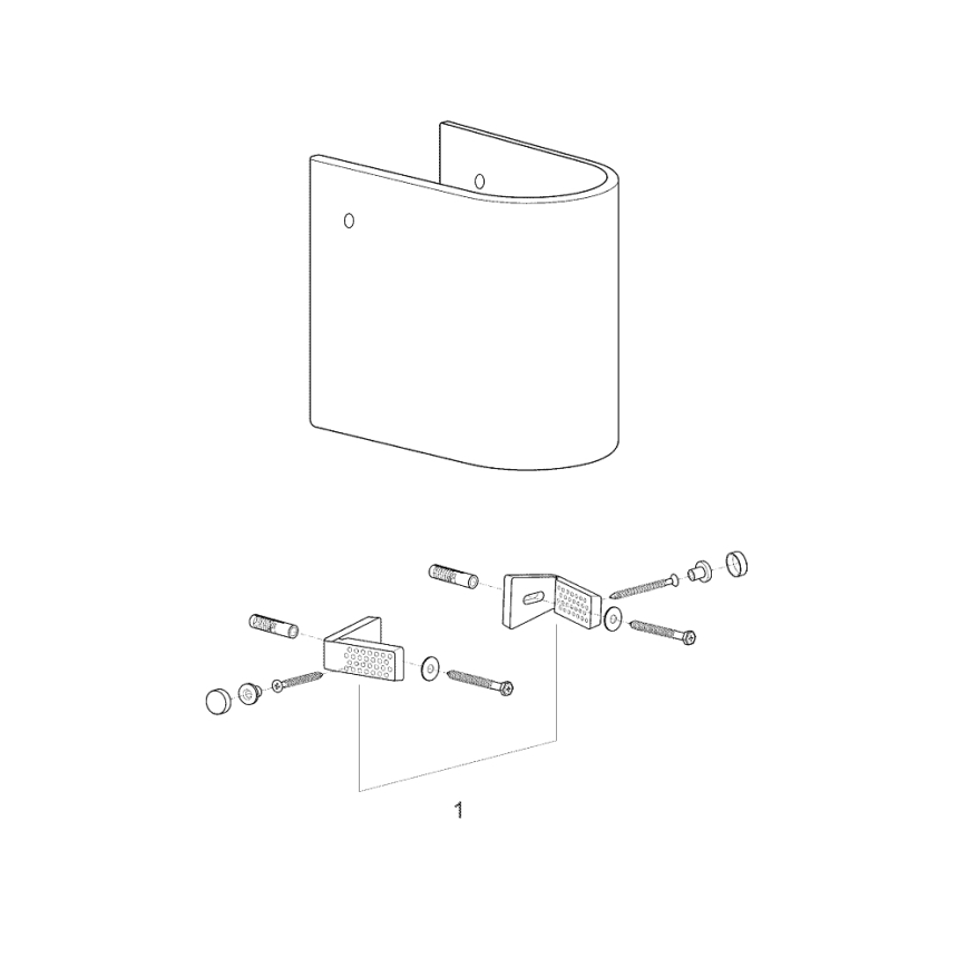 GROHE 39201000 - Polovični steber EURO CERAMIC 210 × 300 × 322 mm keramika/bela
