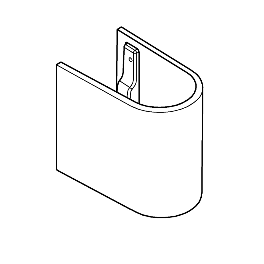 GROHE 39201000 - Polovični steber EURO CERAMIC 210 × 300 × 322 mm keramika/bela