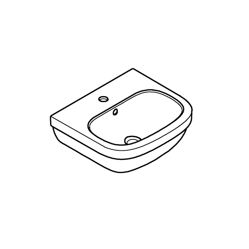 GROHE 39324000 - Umivalnik EURO CERAMIC 450 × 400 mm keramika/bela